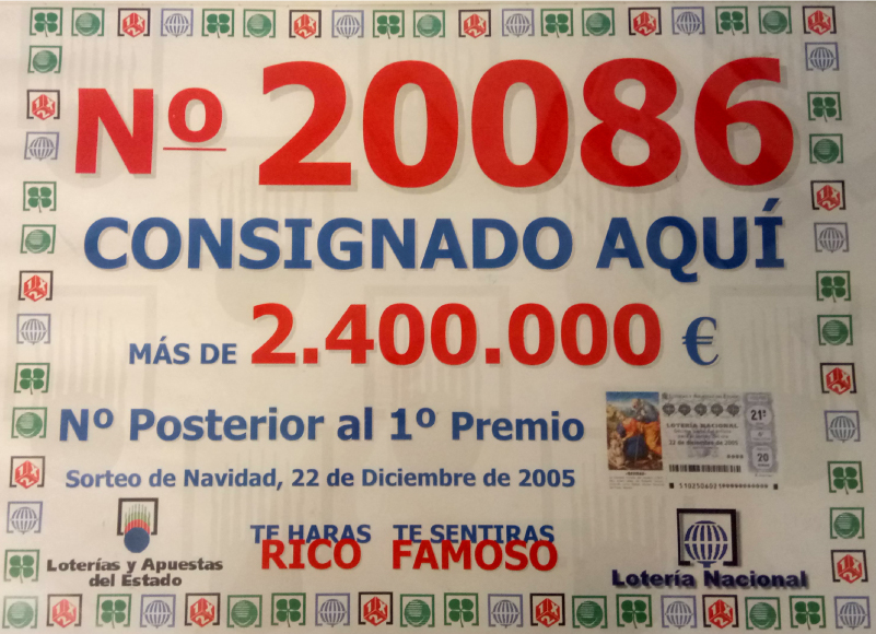 Lotería La Alegría - GRAN PREMIO 1