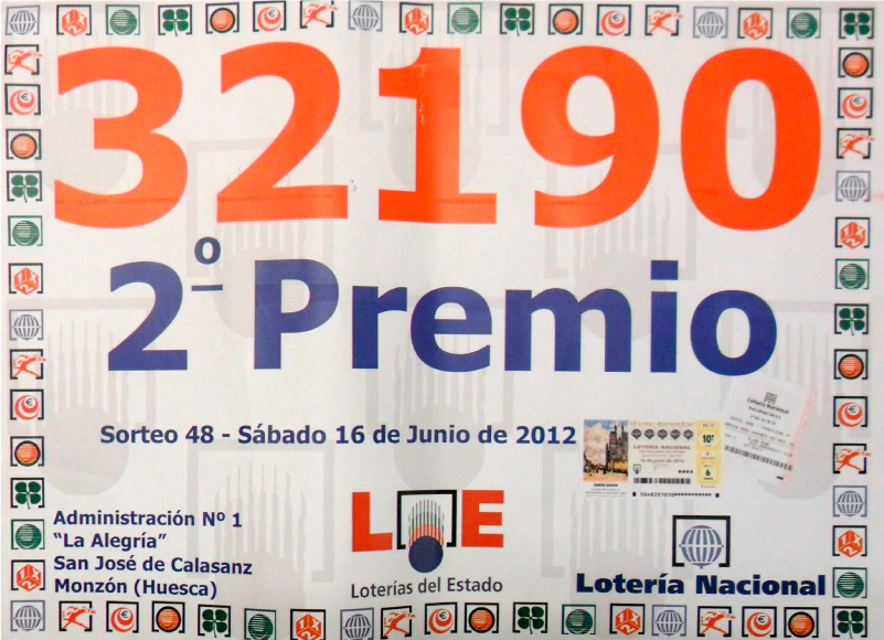 Lotería La Alegría - GRAN PREMIO 5